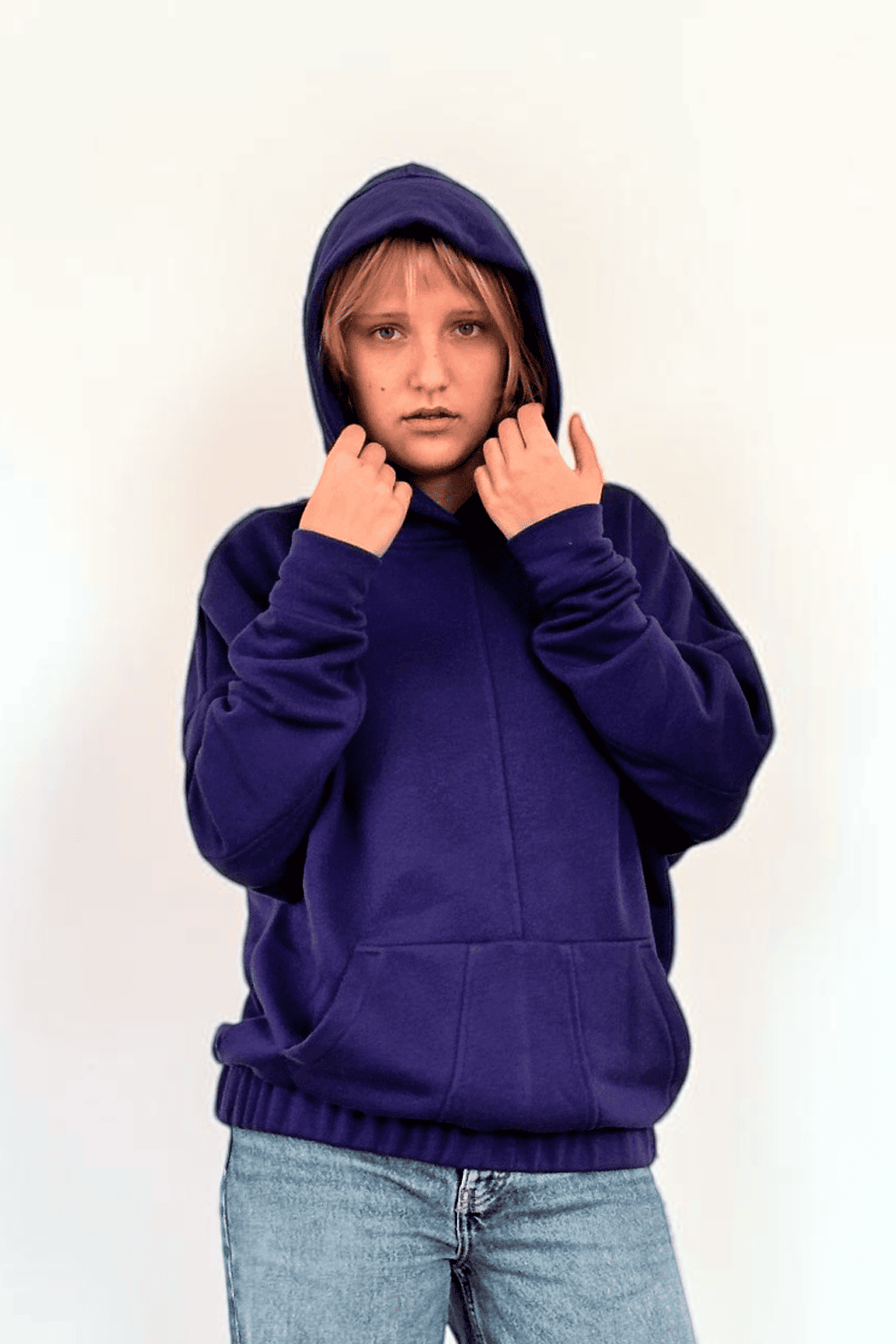 SINNLICH | Patchwork-Kapuzenpullover, ohne Reißverschluss | Oversize