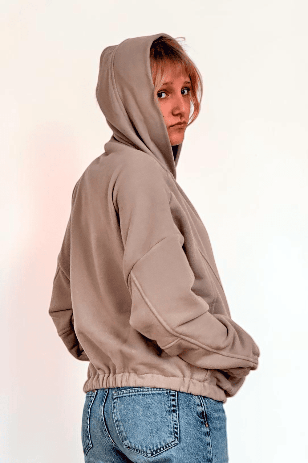 SINNLICH | Patchwork-Kapuzenpullover, ohne Reißverschluss | Oversize