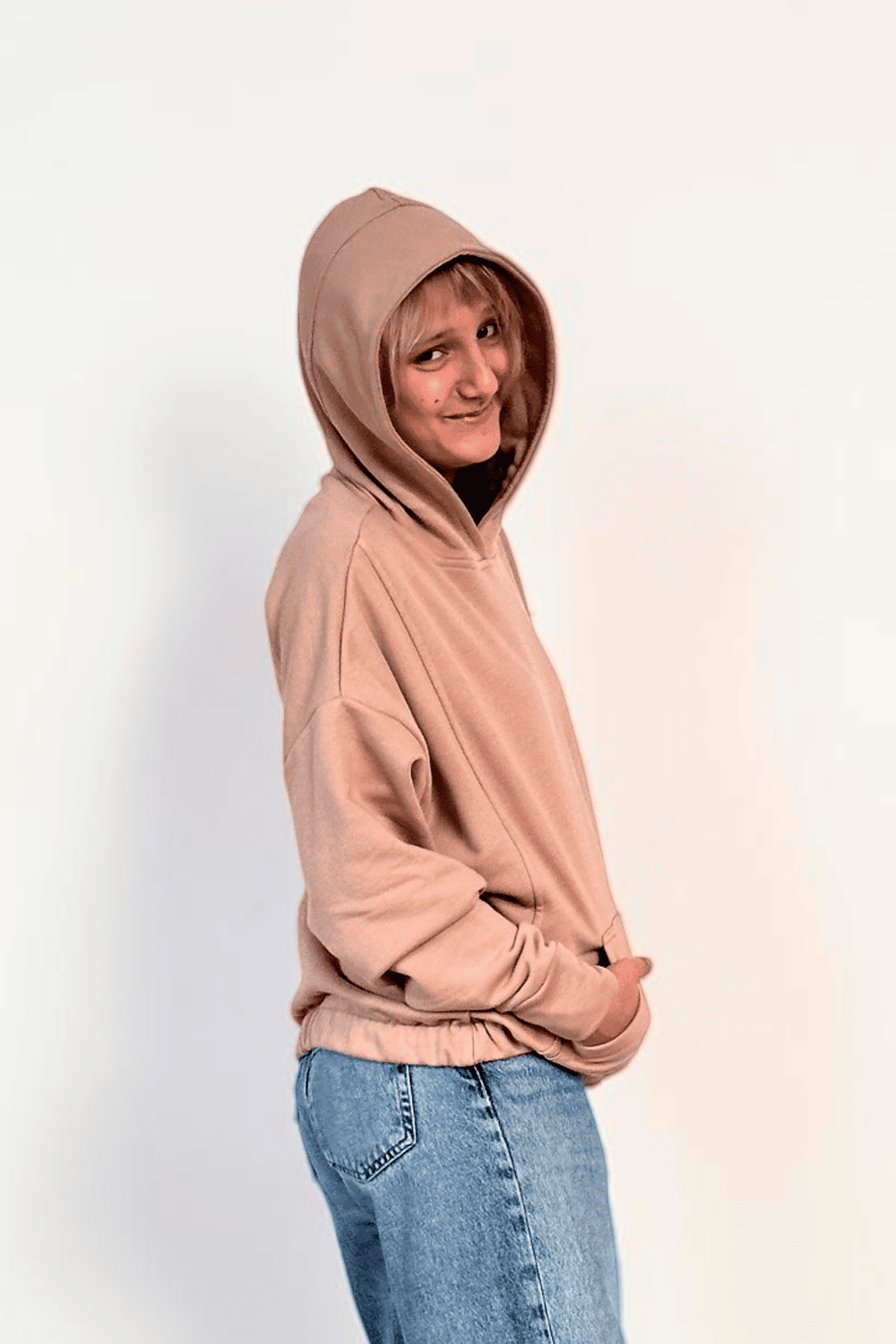 SINNLICH | Patchwork-Kapuzenpullover, ohne Reißverschluss | Oversize