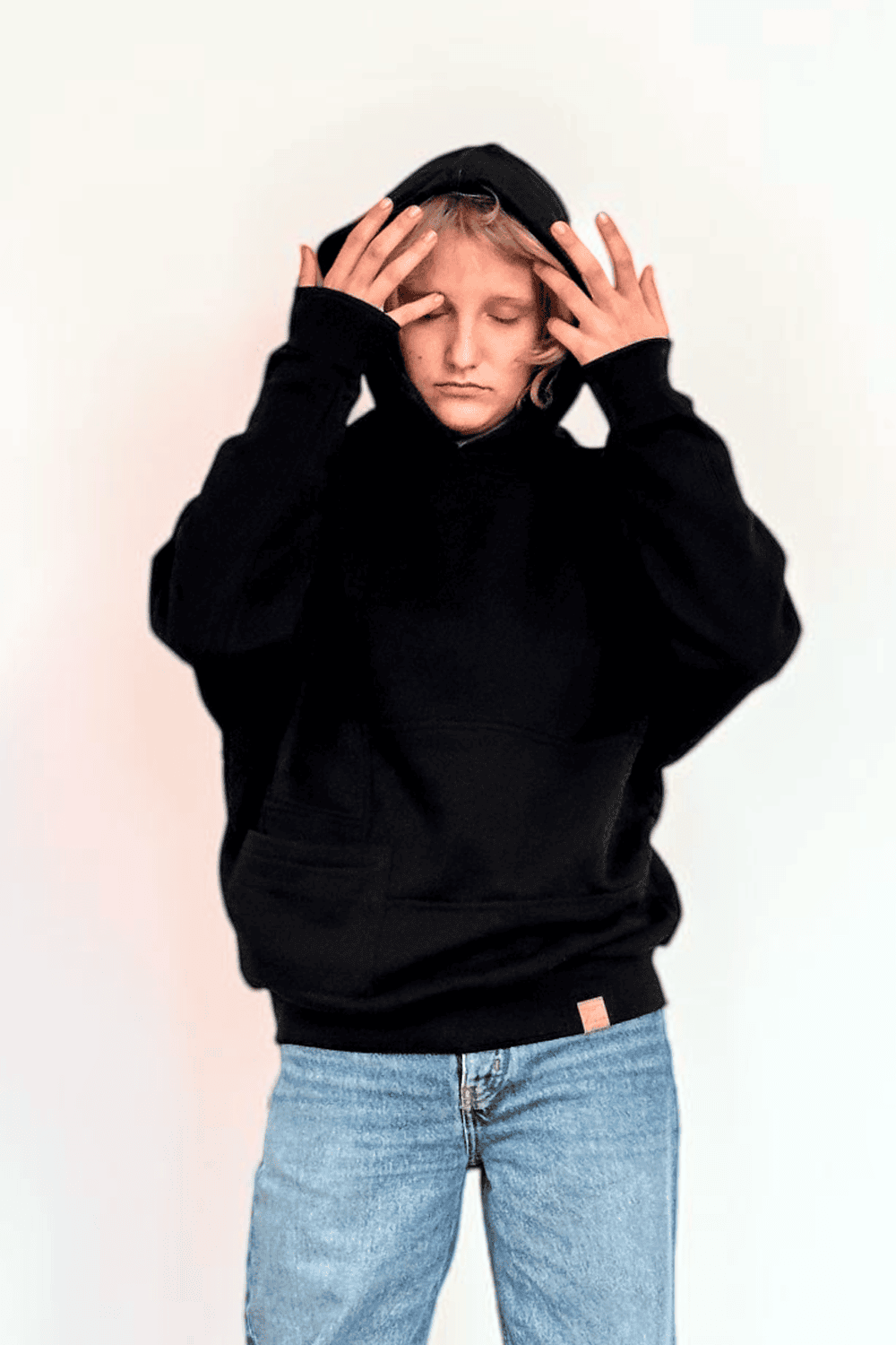 SINNLICH | Patchwork-Kapuzenpullover, ohne Reißverschluss | Oversize