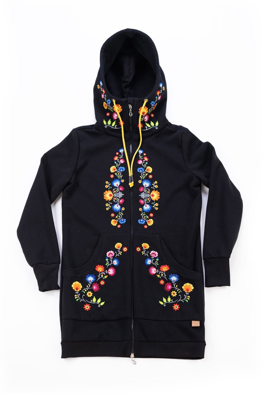 OSTOJA ŁOWICZ | Coat-style sweatshirt with folk embroidery | Regular