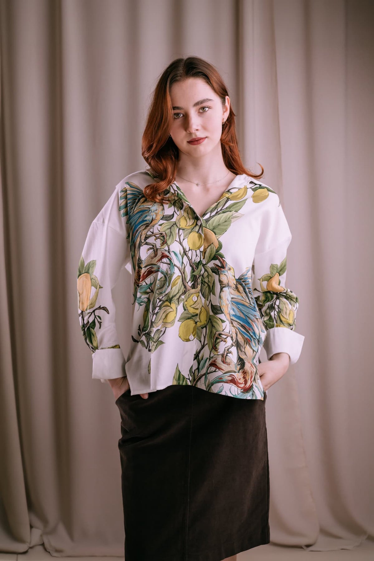 HEMD VOGEL * OVERSIZE